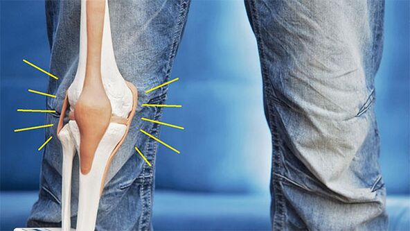 durere în articulația genunchiului